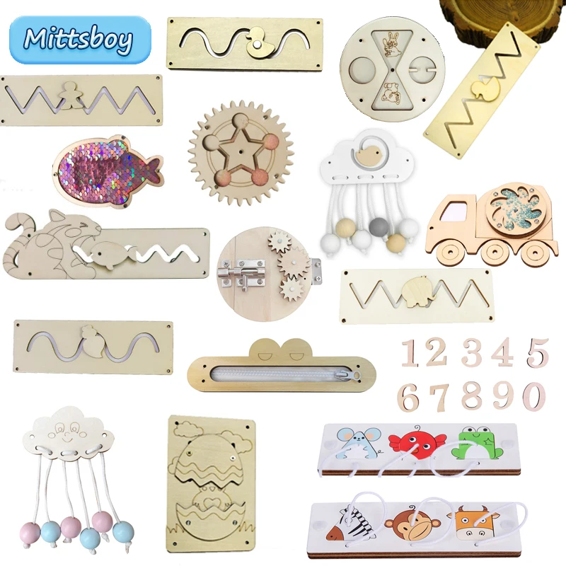 Baby Gate Stairs - Diy ocupado placa montessori brinquedos educativos