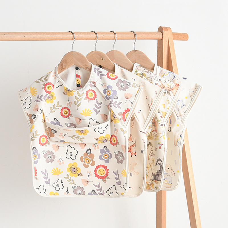 Baby Products Website - Bebê recém-nascido babadores blusa impermeável sem